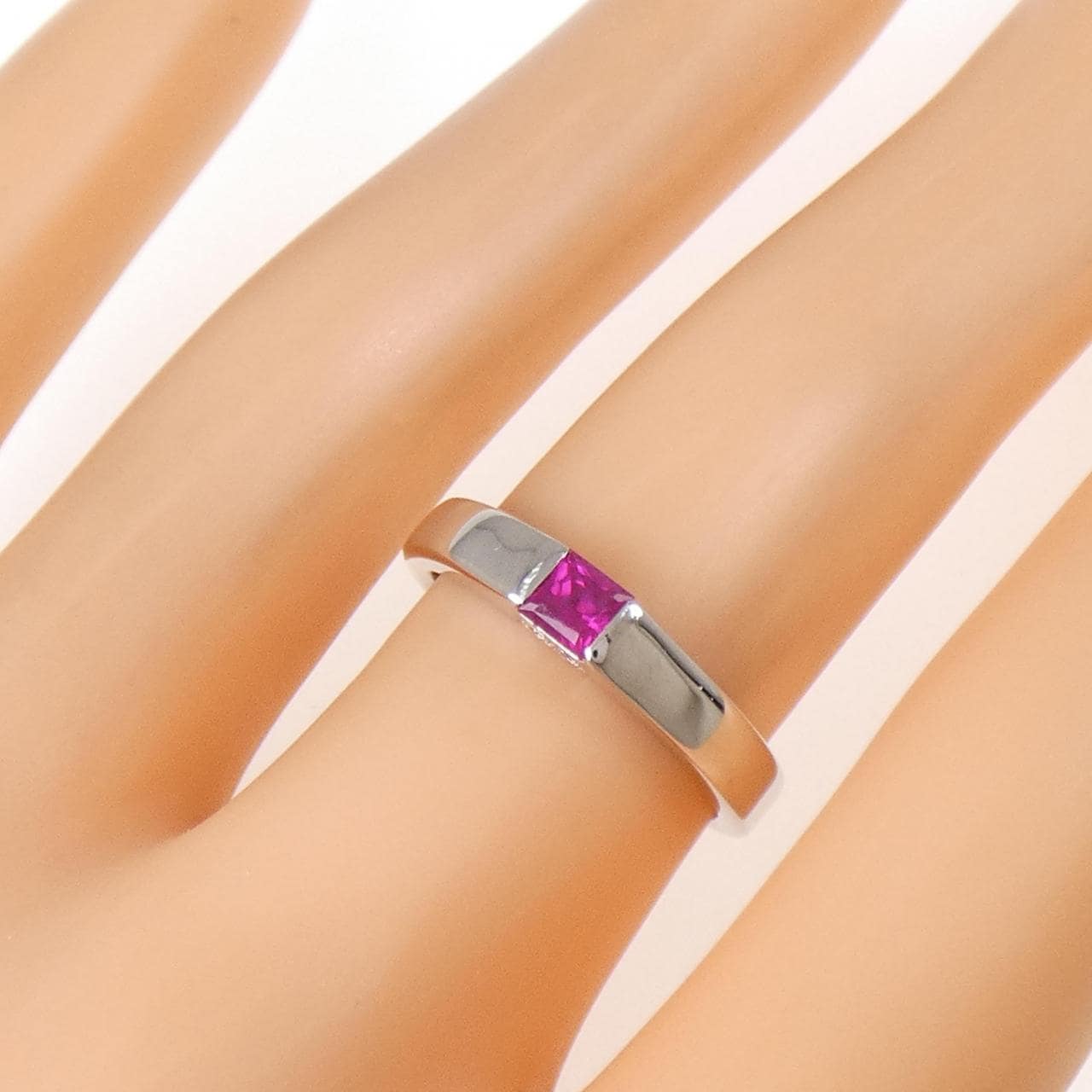 PT900 ルビー リング 0.28CT