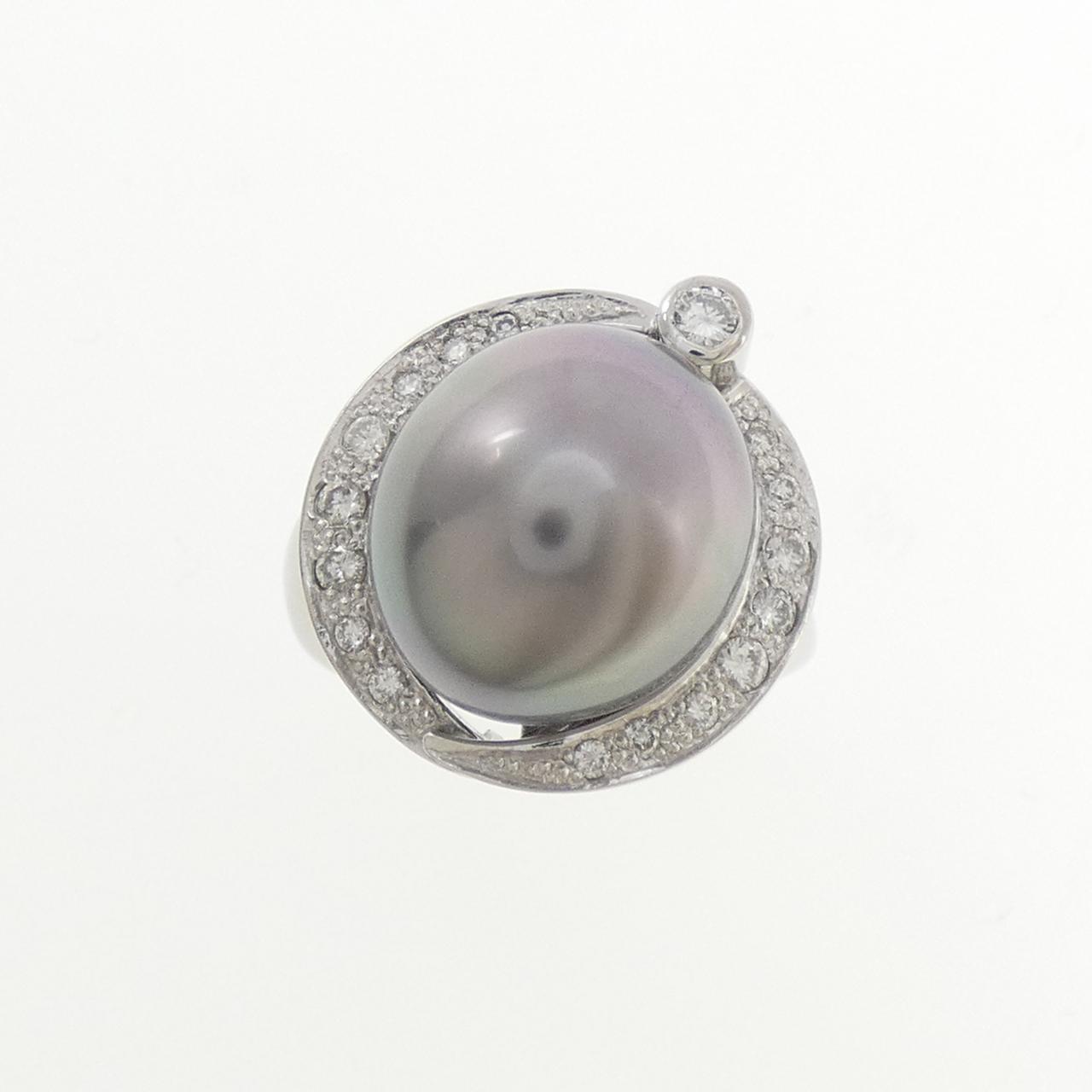 PT900 黒蝶パール リング