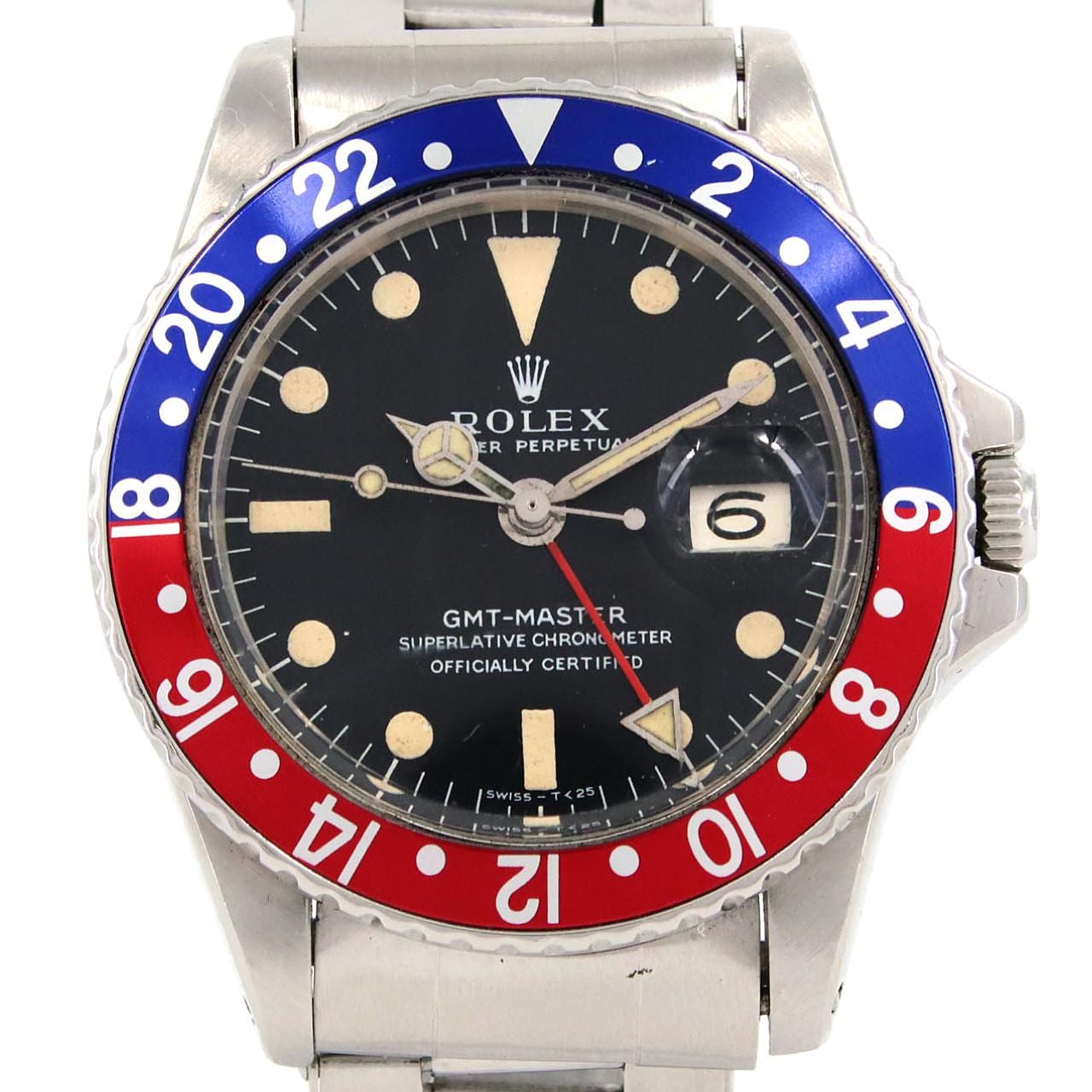 【ノーメンテナンス還元価格】ロレックス GMTマスター･ロングE 1675 SS 自動巻 1番台