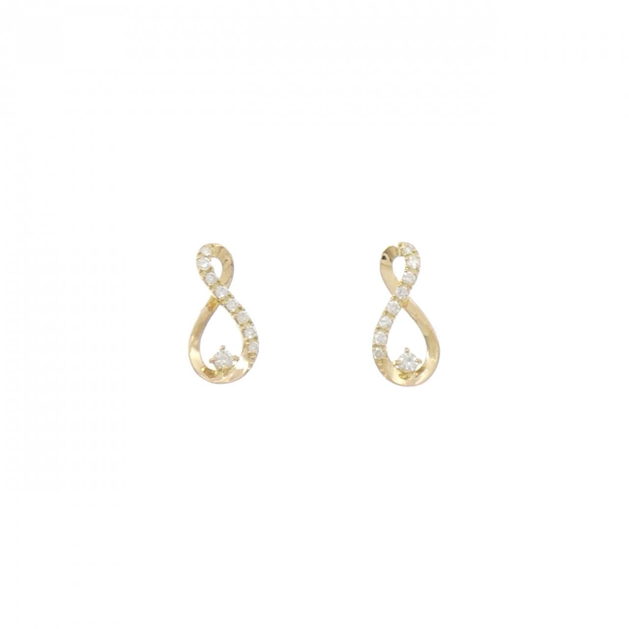 K18YG ダイヤモンド ピアス 0.20CT