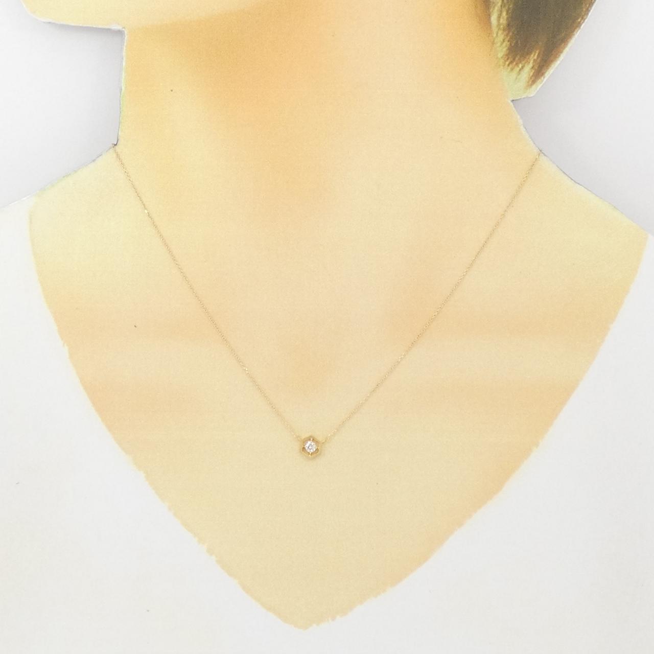 K18YG ダイヤモンド ネックレス 0.08CT