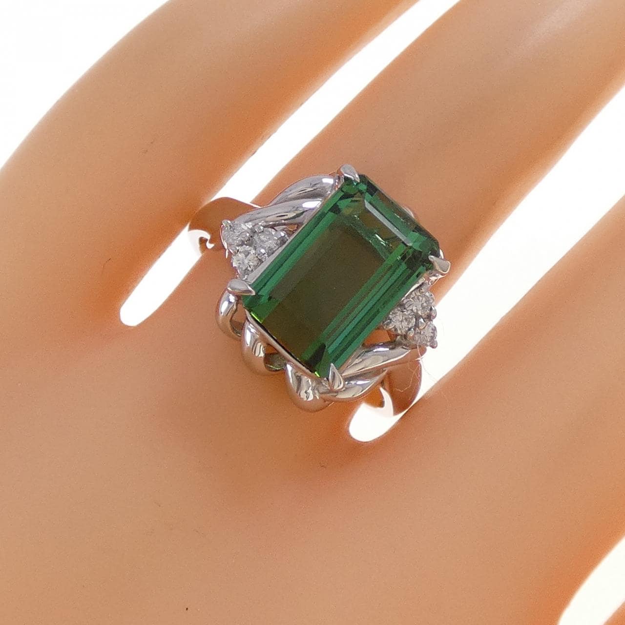 PT900 トルマリン リング 4.19CT