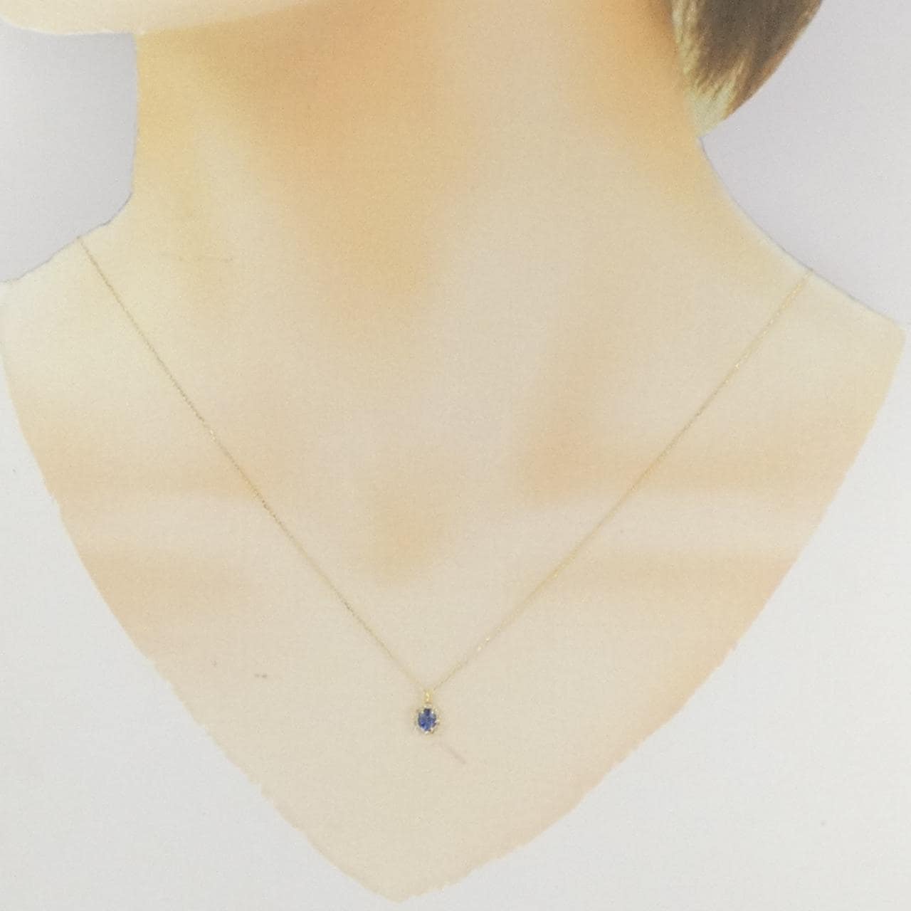 【新品】K18YG サファイヤ ネックレス 0.20CT