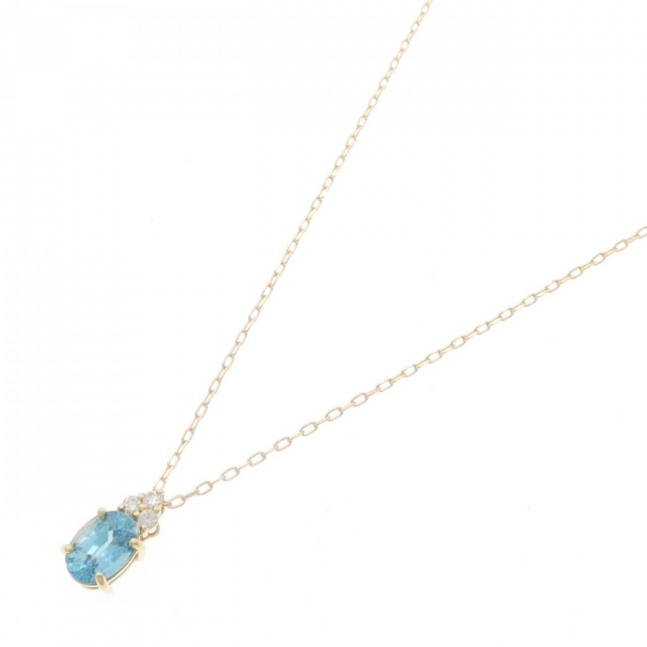 K18YG ジルコン ネックレス 1.19CT