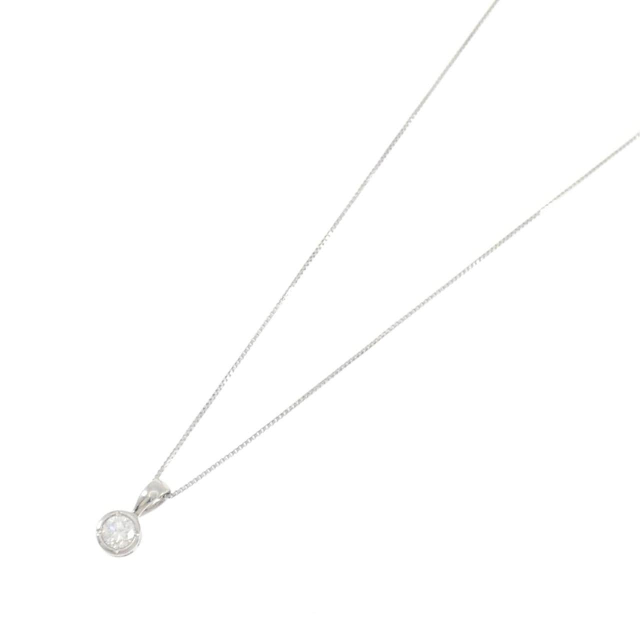 PT900/PT850 ソリティア ダイヤモンド ネックレス 0.21CT