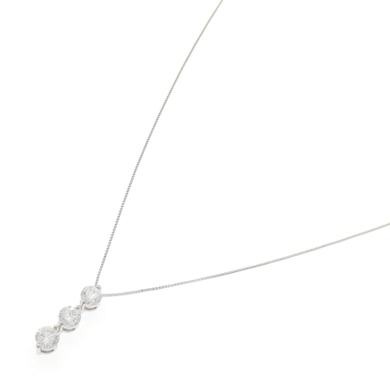 PT900/PT850 ダイヤモンド ネックレス 1.000CT