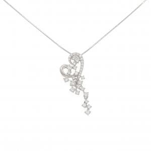 PT950/PT850 ハート ダイヤモンド ネックレス 1.00CT