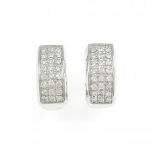 K18WG ダイヤモンド ピアス/イヤリング 1.00CT