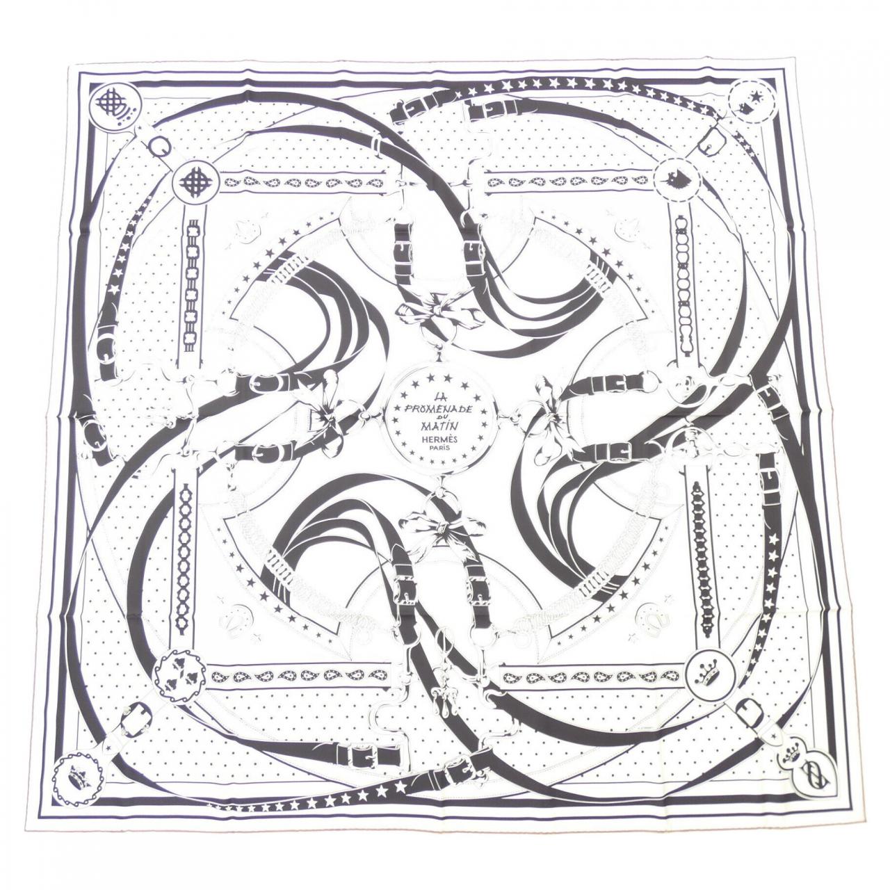 エルメス HERMES LA RPROMENADE DU MATIN H923986S カレダブルフェイス140 ショール