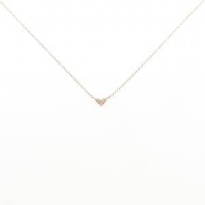 K10PG ハート ダイヤモンド ネックレス 0.02CT