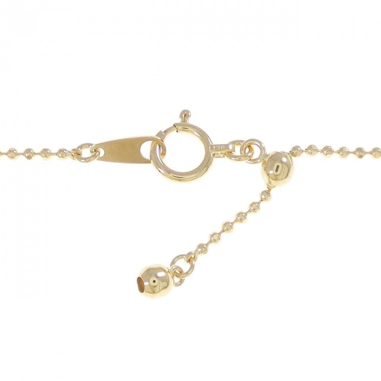 K18YG ボール チェーンネックレス