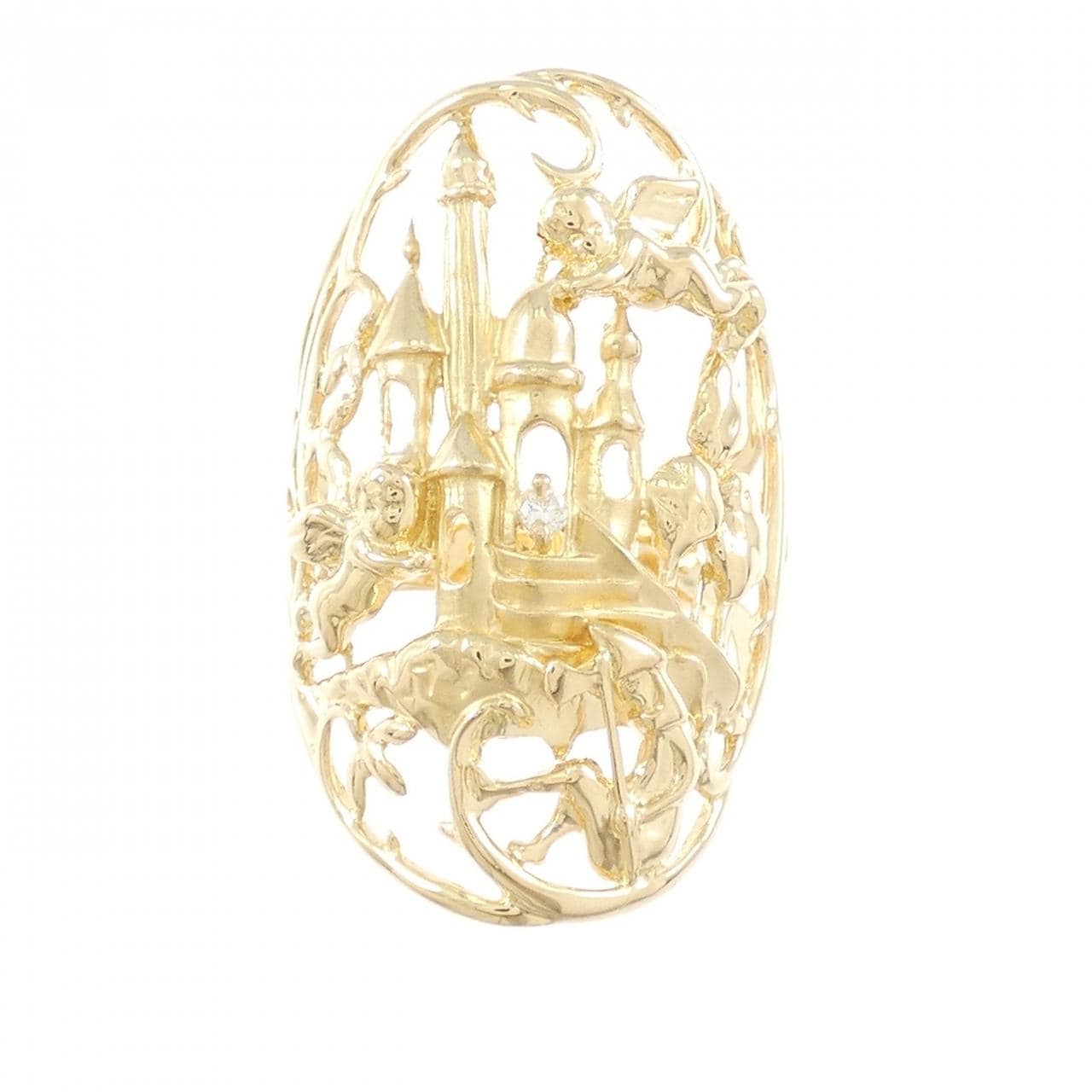 K18YG ダイヤモンド リング