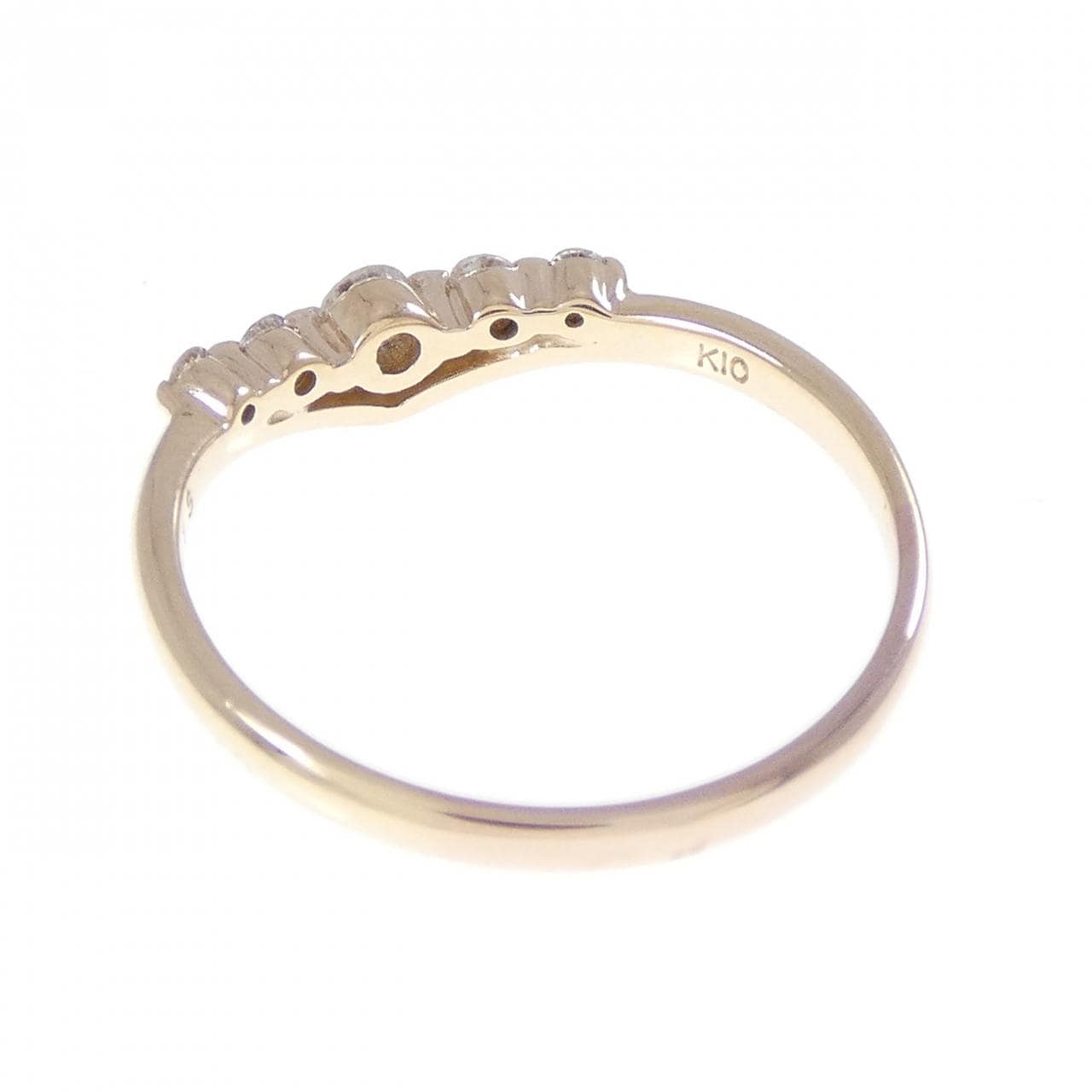 K10PG ダイヤモンド リング 0.13CT