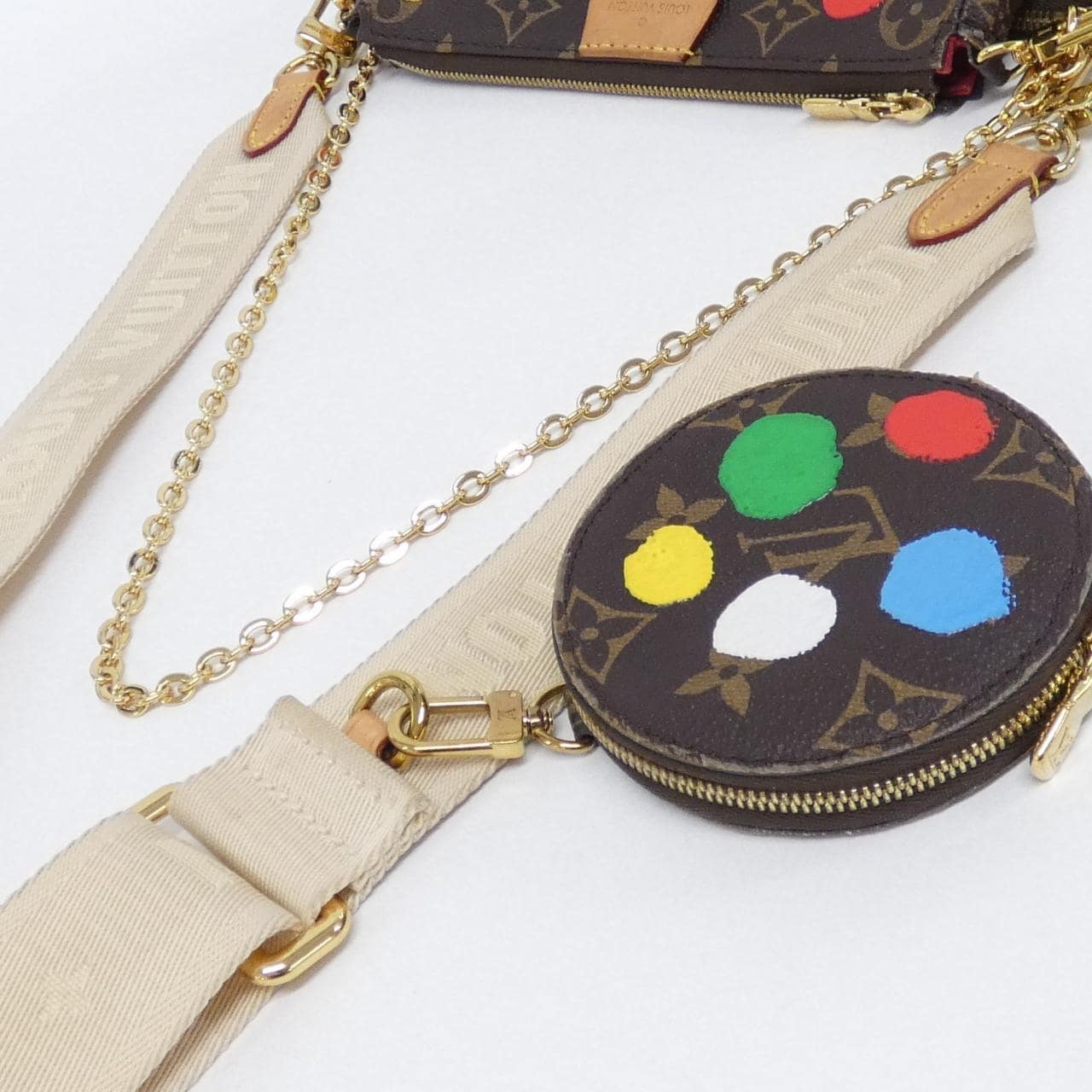 ルイヴィトン モノグラム(LV X YK) ミュルティ ポシェット アクセソワール M46385 ショルダーバッグ