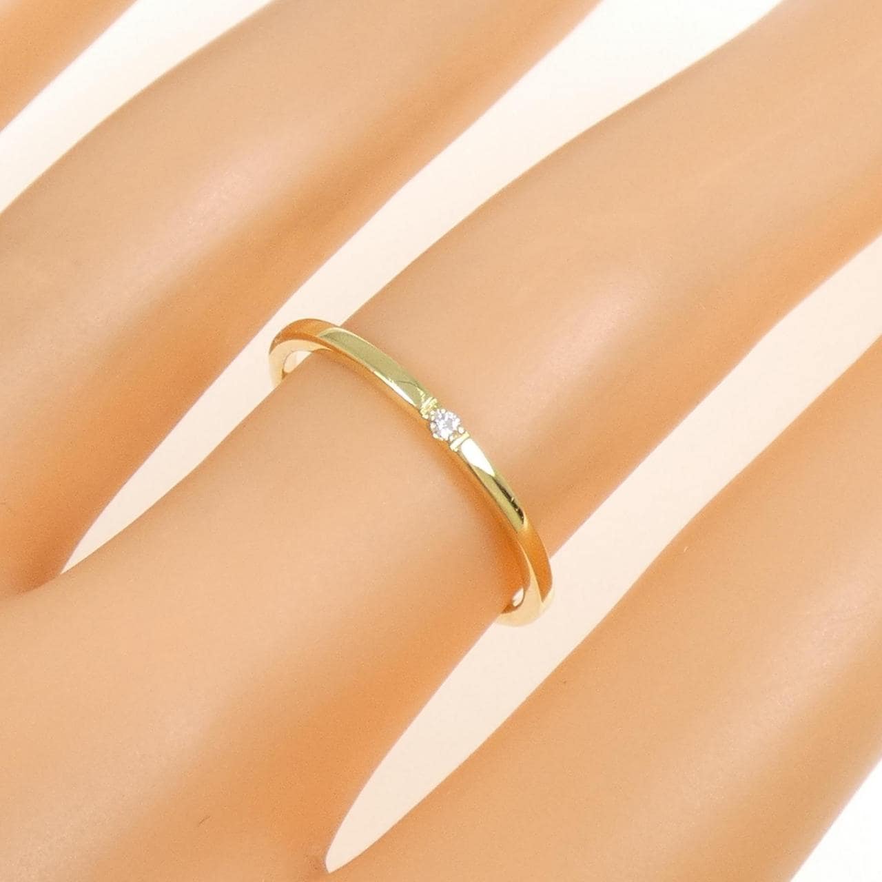 K18YG ダイヤモンド リング 0.01CT