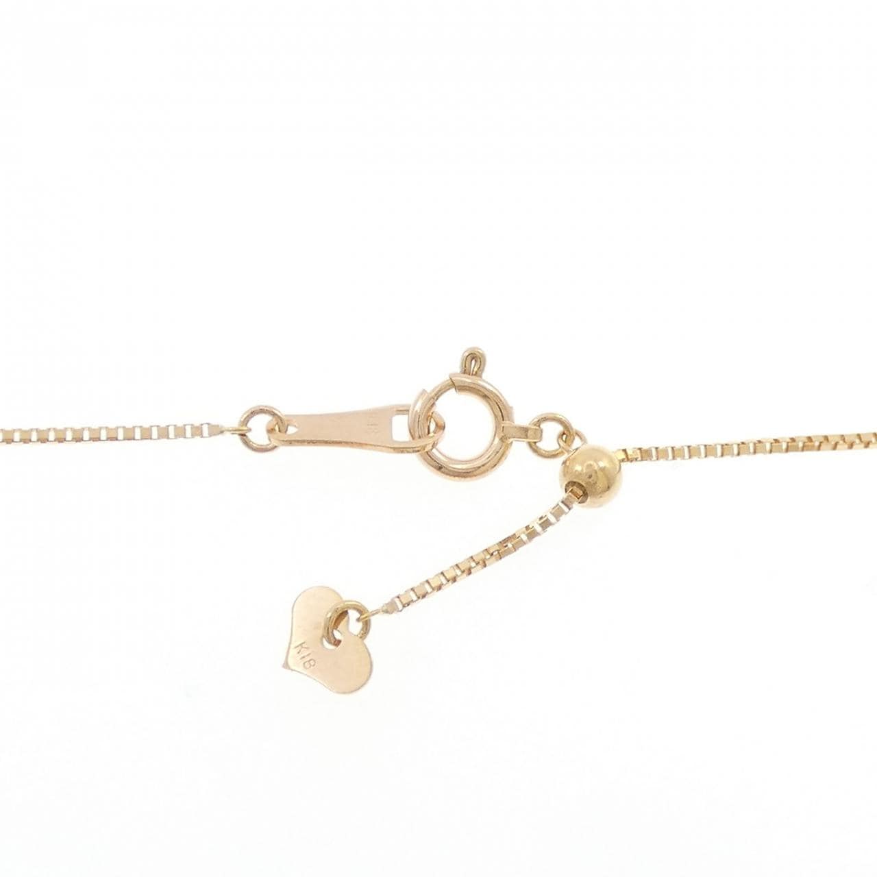 K18PG ハート ダイヤモンド ネックレス 0.307CT