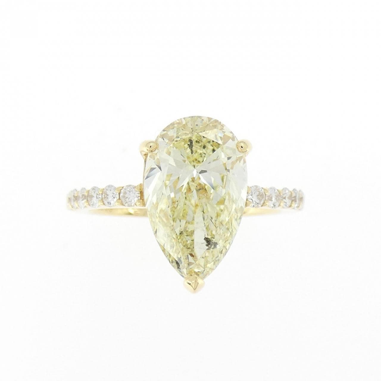 [再加工款] K18YG鑽石戒指 3.003CT LY SI2 梨形