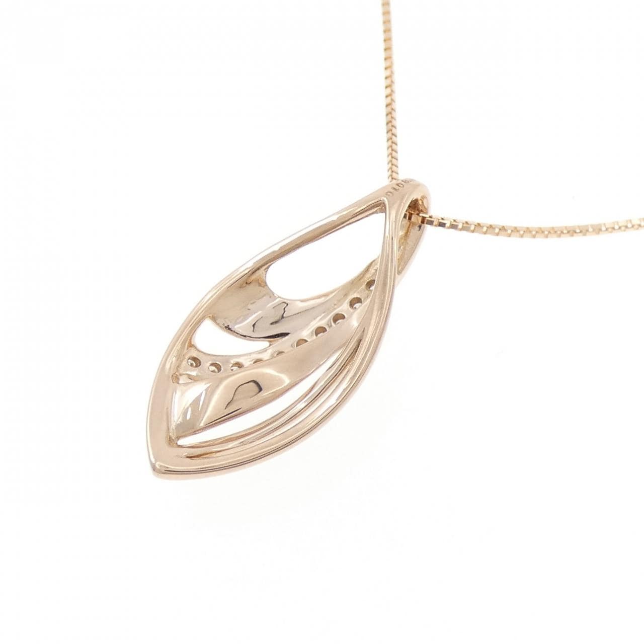 K18PG ダイヤモンド ネックレス 0.10CT