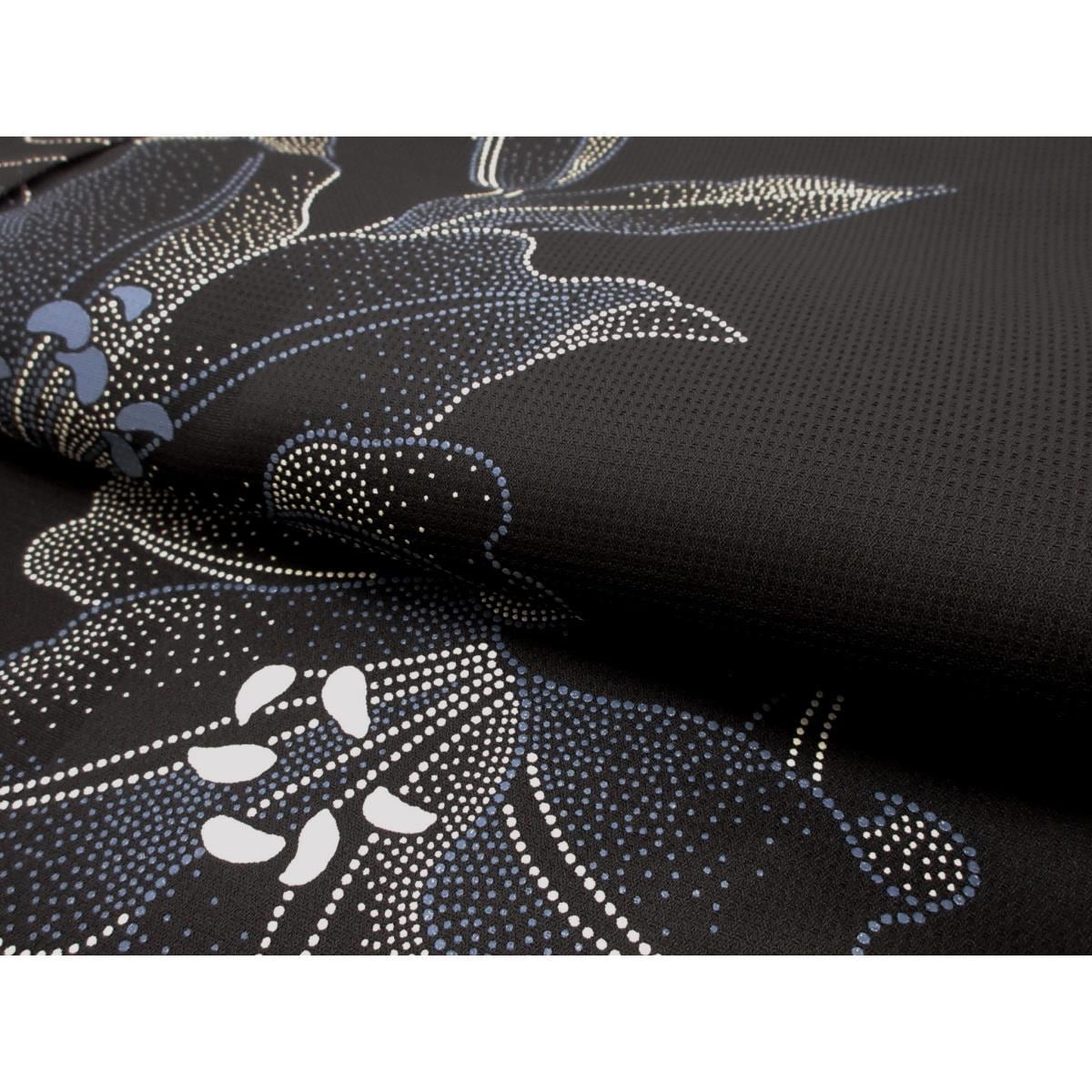 【新品】単衣　小紋　京印伝