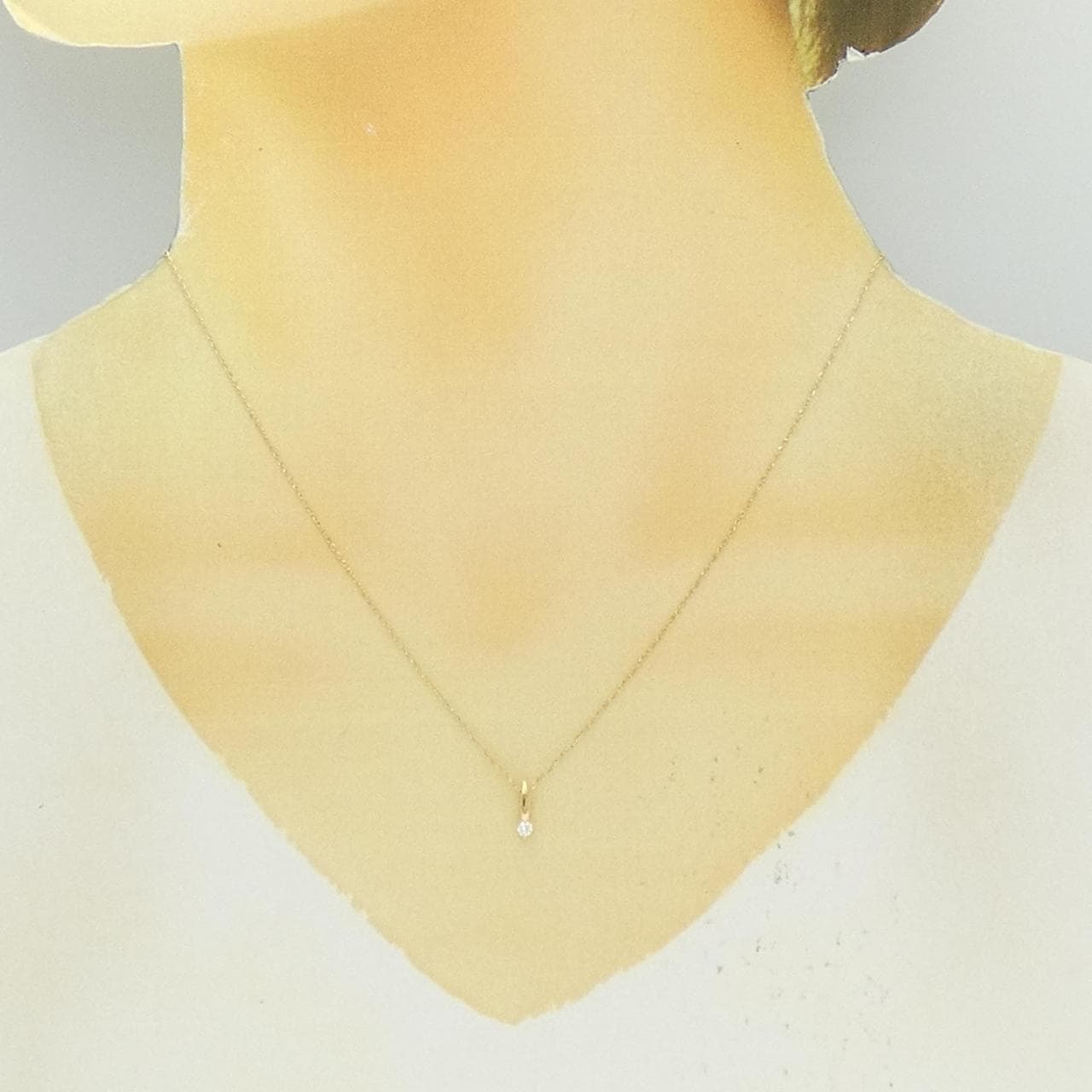 スタージュエリー ダイヤモンド フォール ネックレス 0.05CT