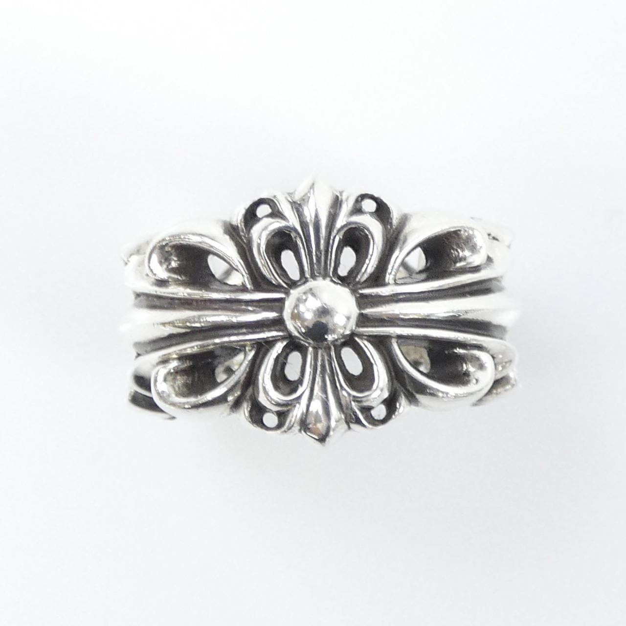 クロムハーツ CHROME HEARTS DBL FLORAL CROSS　ダブルフローラルクロス 207081100SLV RING