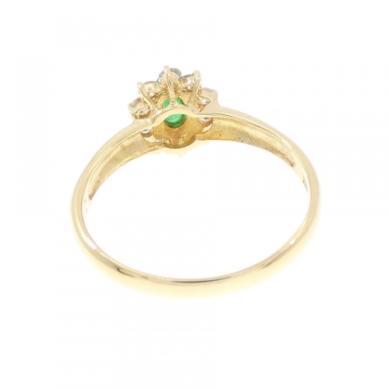 K18YG エメラルド リング 0.27CT