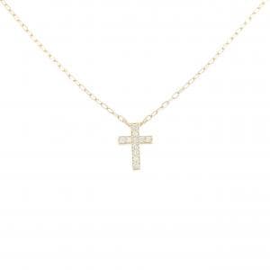エテ クロス ダイヤモンド ネックレス 0.03CT