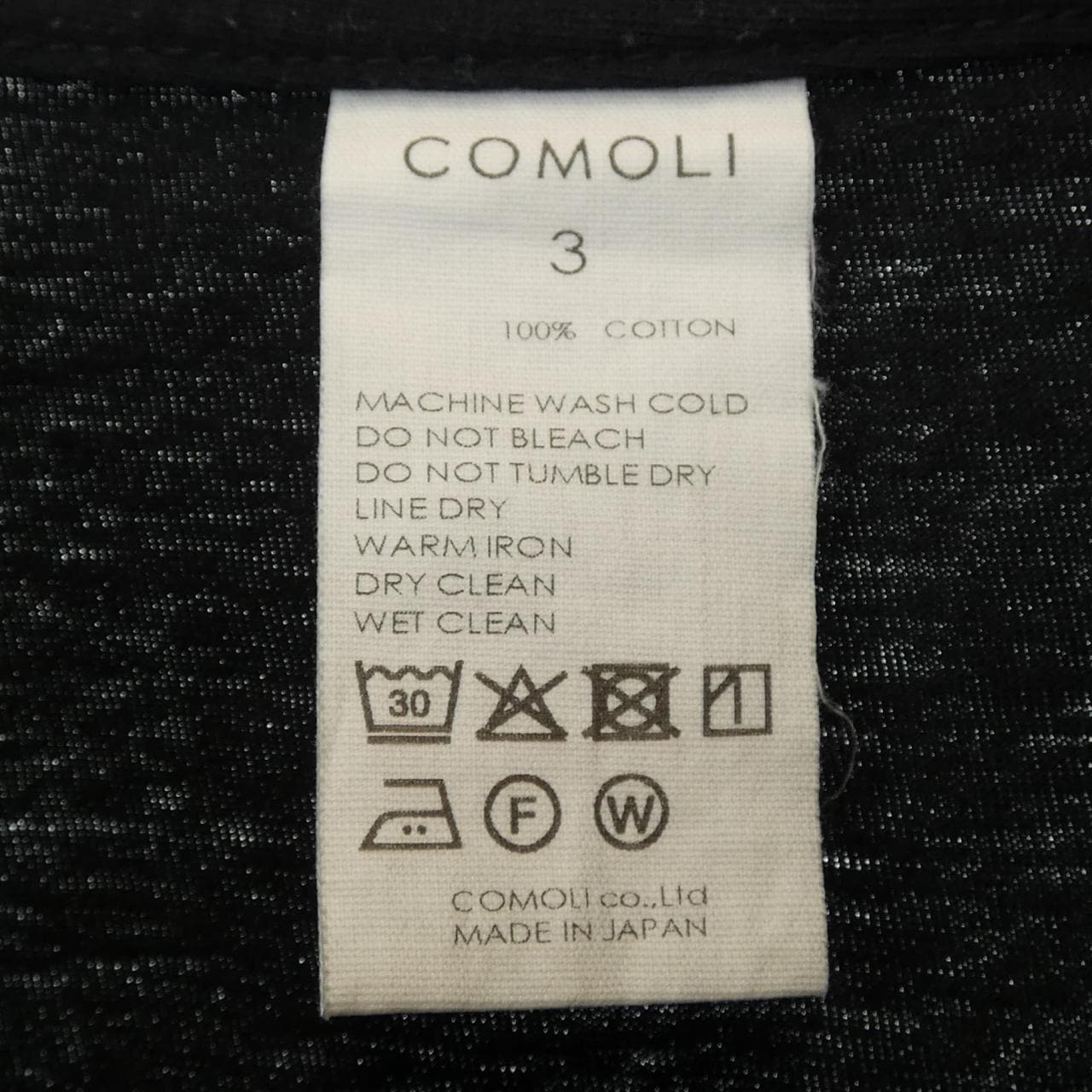 コモリ COMOLI B01-05020 Tシャツ