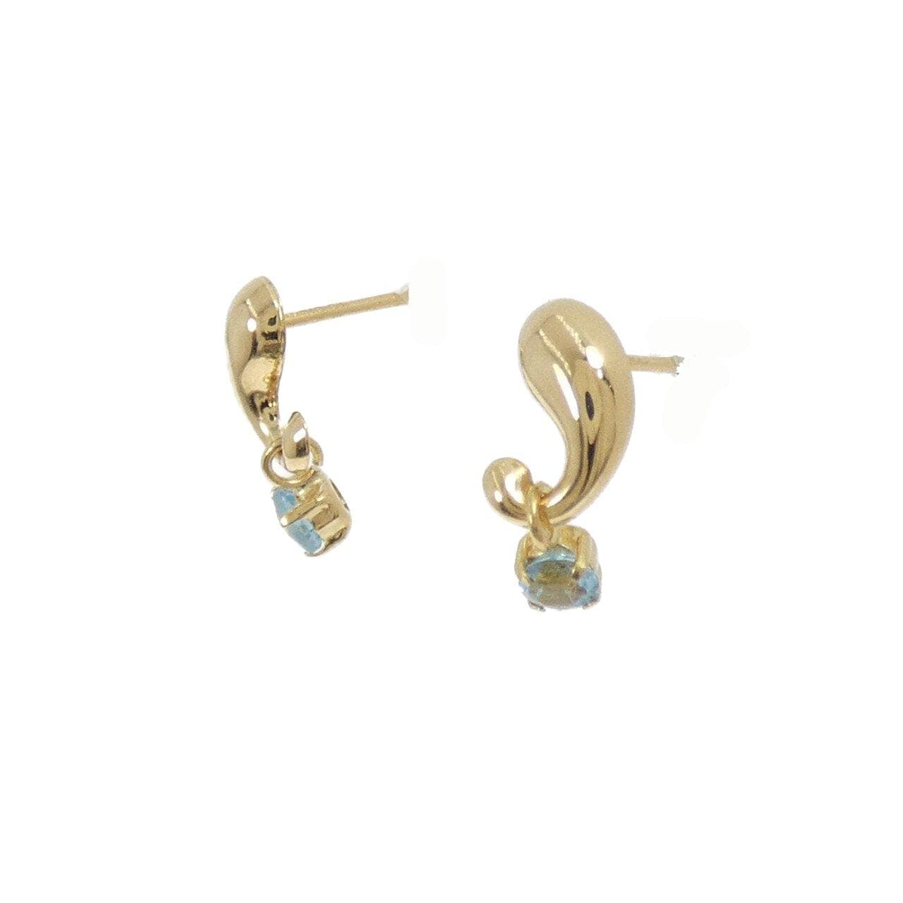 K18YG ブルートパーズ ピアス