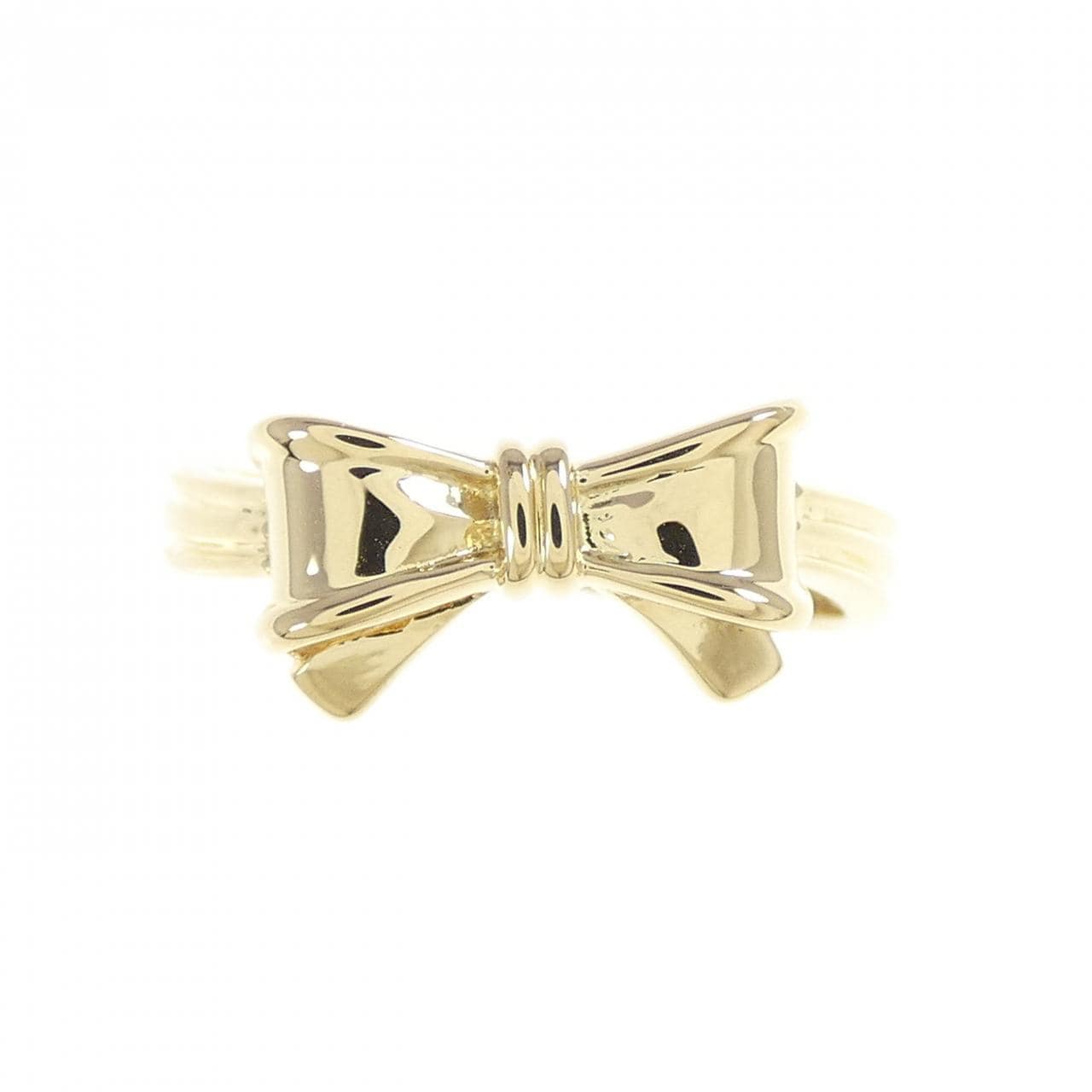 K18YG ribbon ring