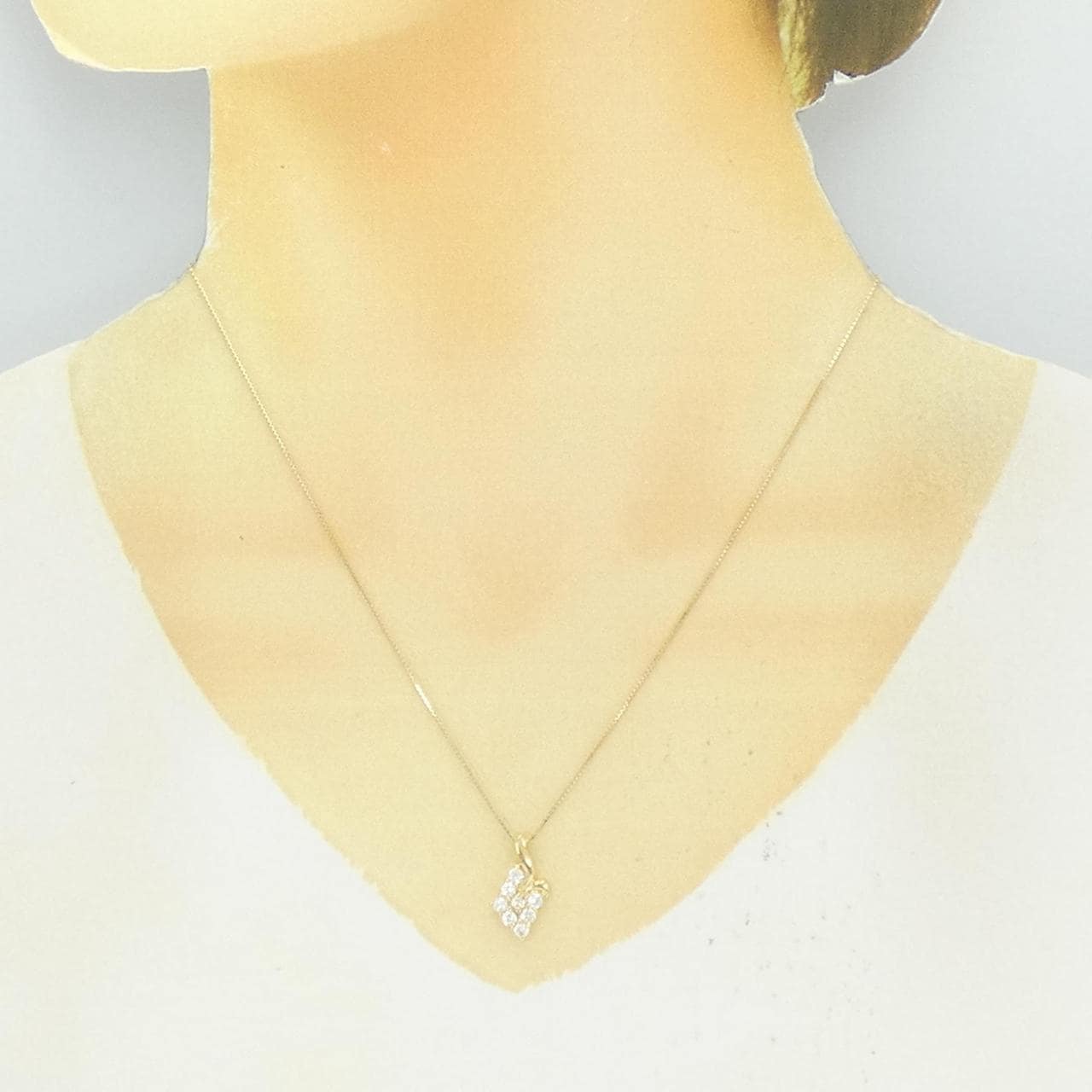 K18YG ダイヤモンド ネックレス 0.52CT
