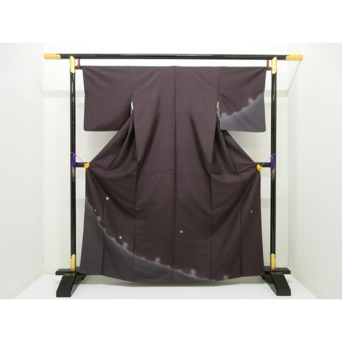 訪問着　紬織　市川純一郎