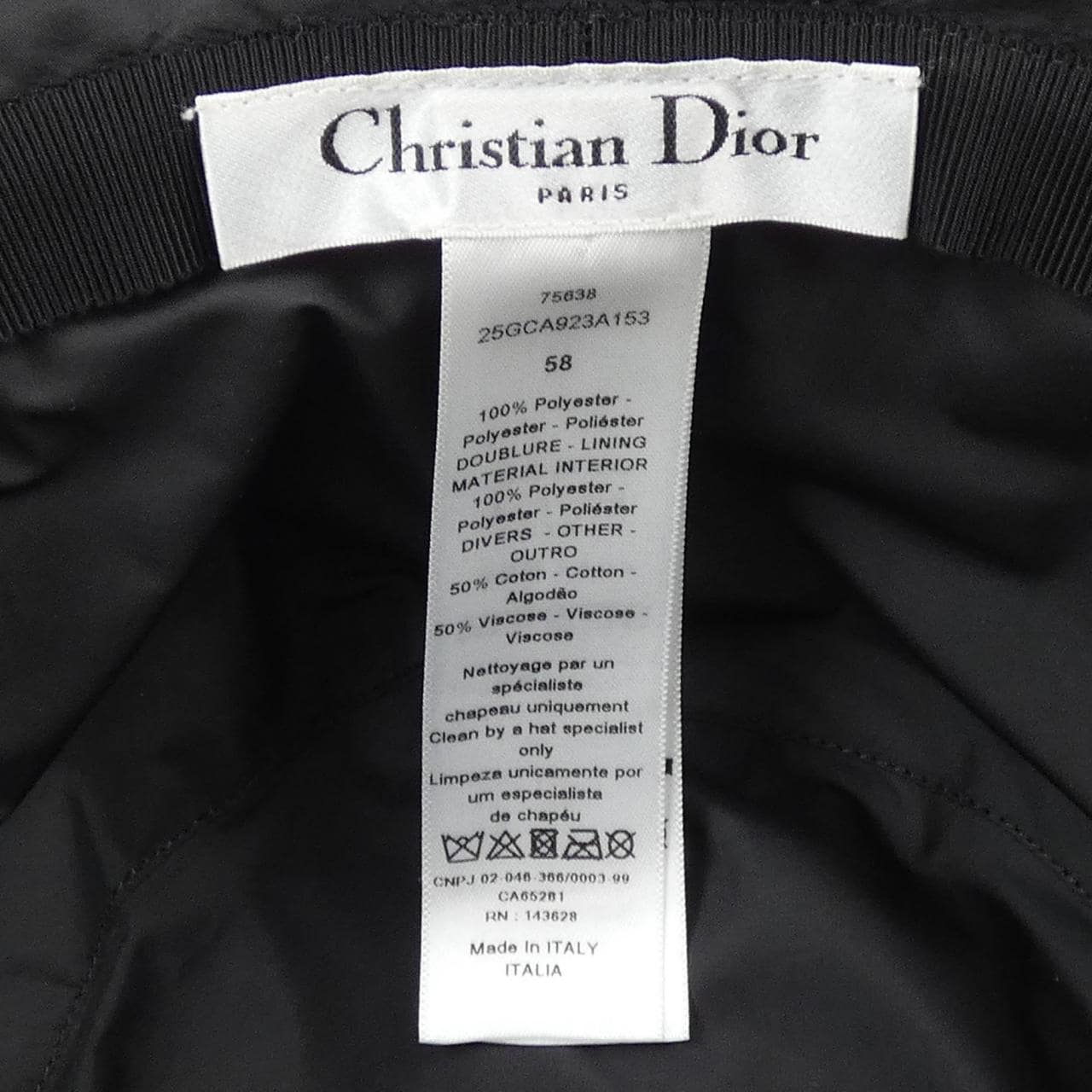 クリスチャンディオール CHRISTIAN DIOR ハット