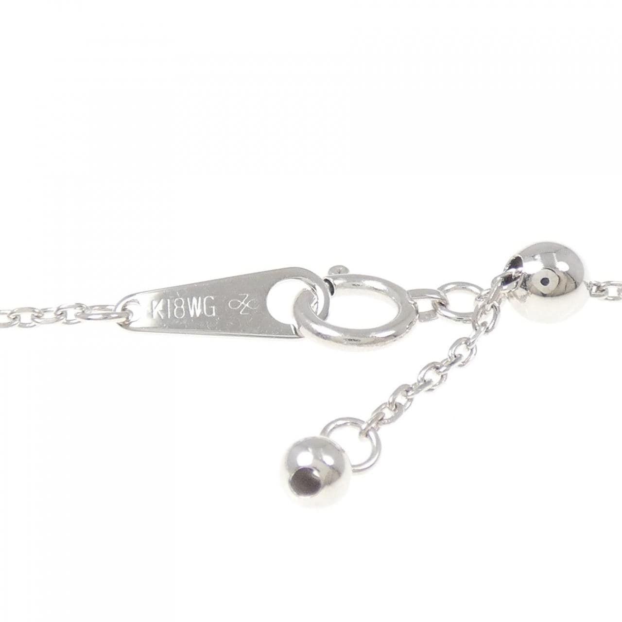 K18WG 心形鑽石項鍊 0.11CT