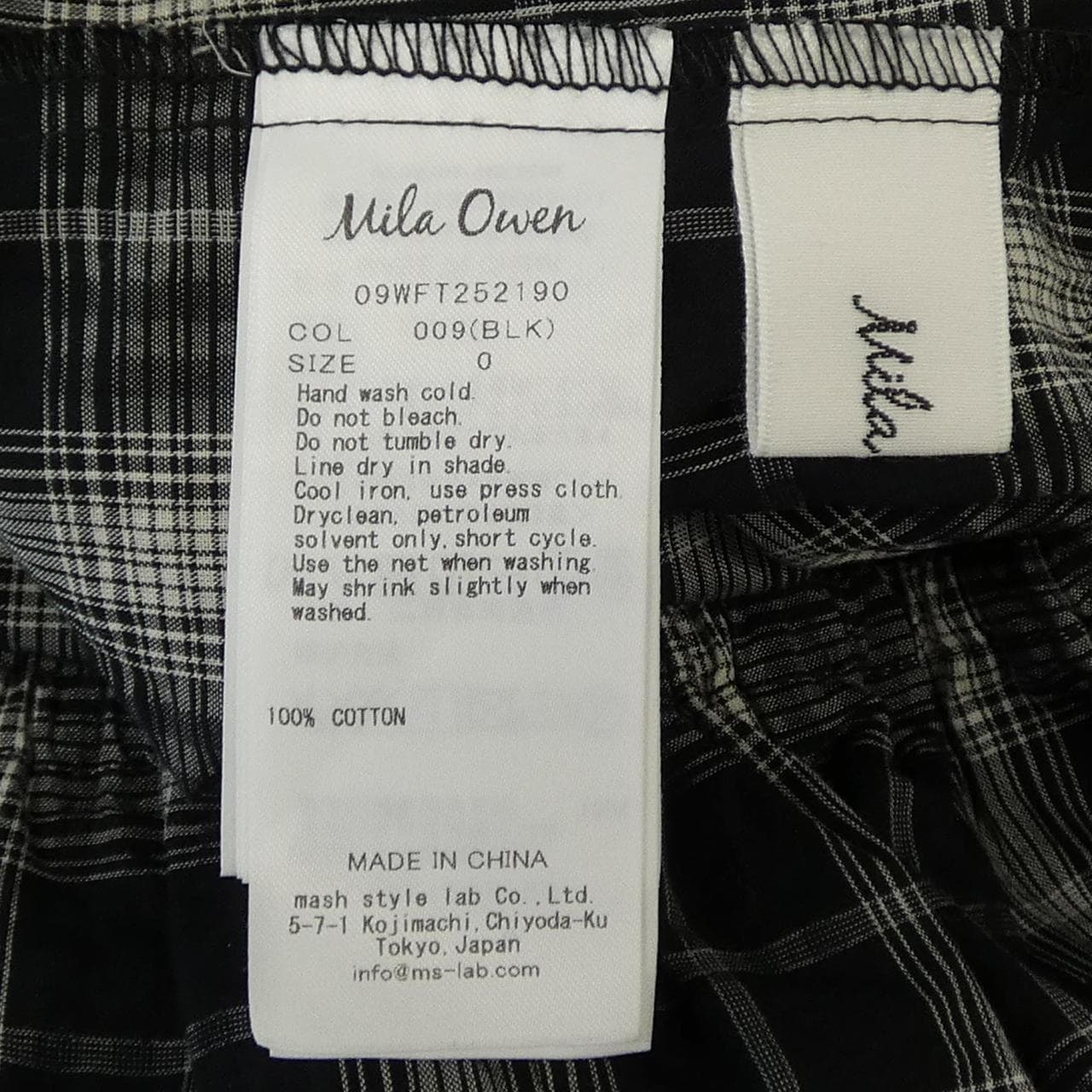 ミラオーウェン MILA OWEN 09WFT252190 トップス