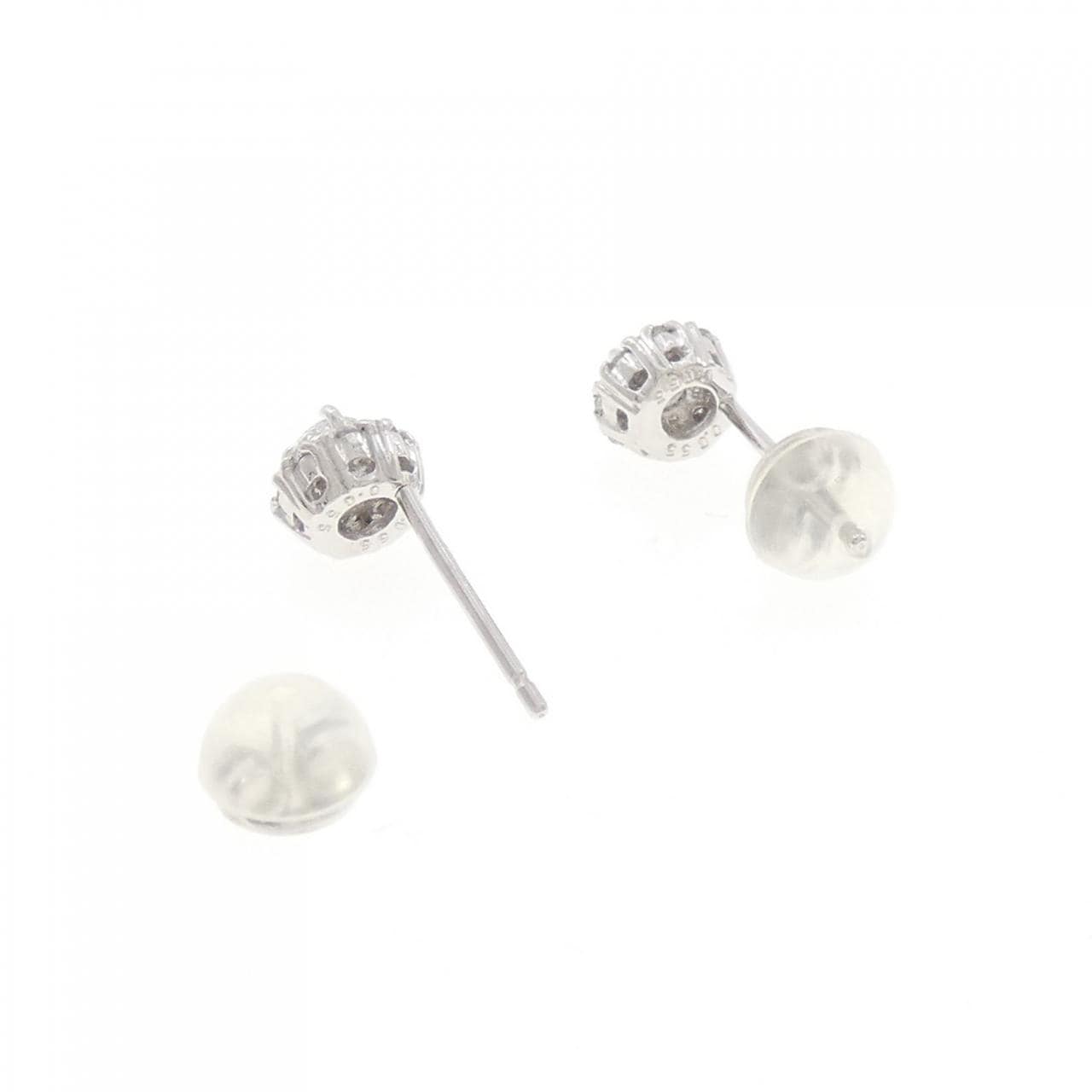 K18WG ダイヤモンド ピアス 0.22CT