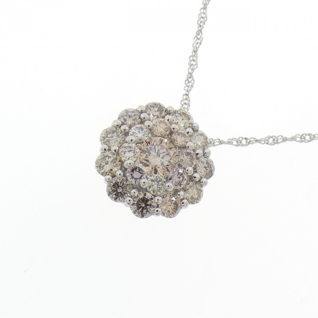 PT950 ダイヤモンド ネックレス 0.40CT