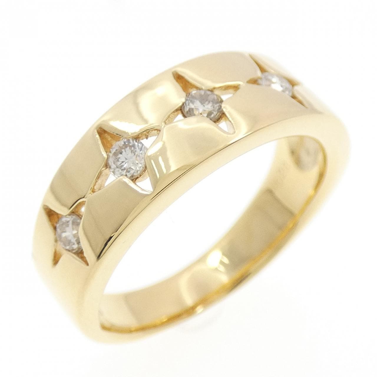K18YG ダイヤモンド リング 0.28CT