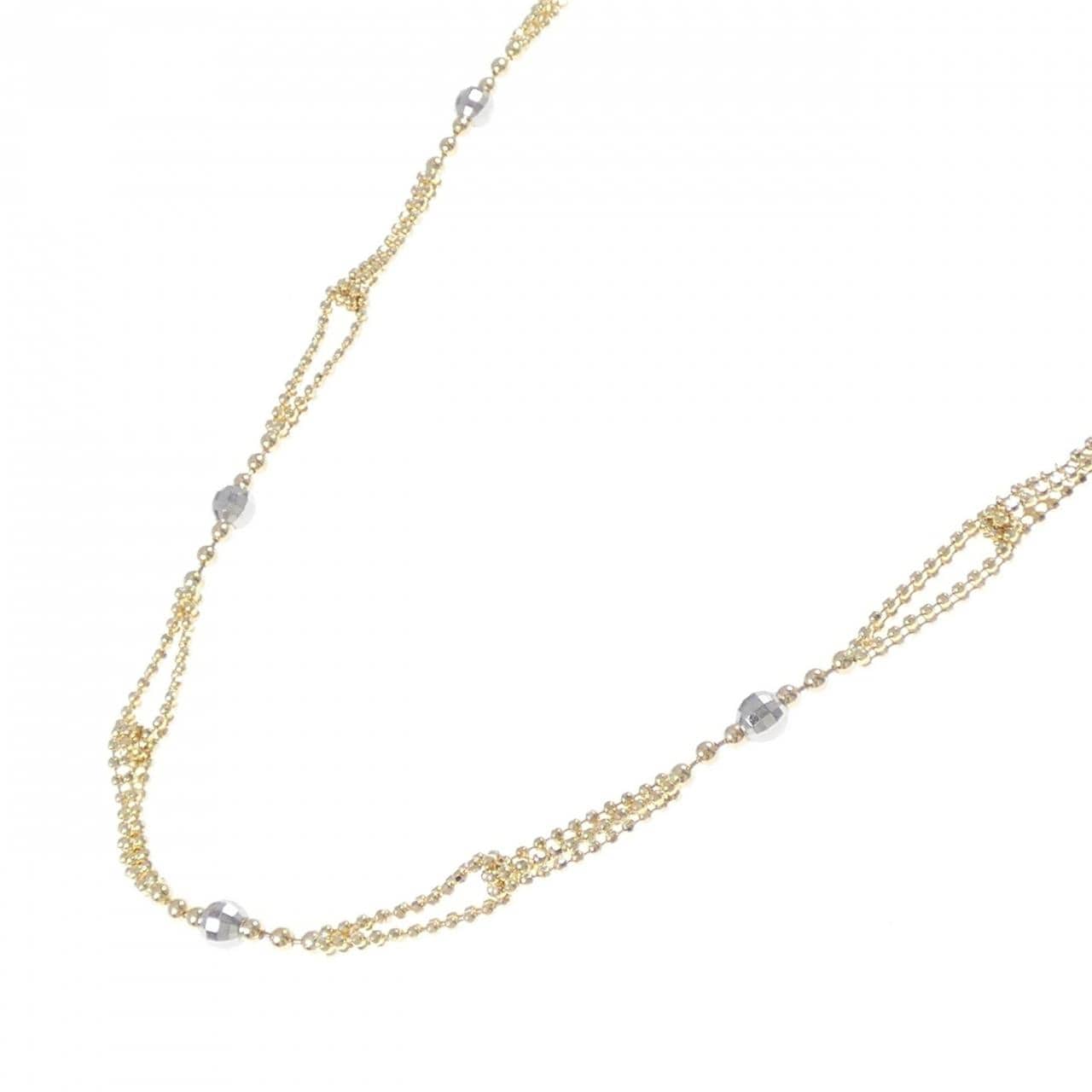 K18YG/PT850 ネックレス