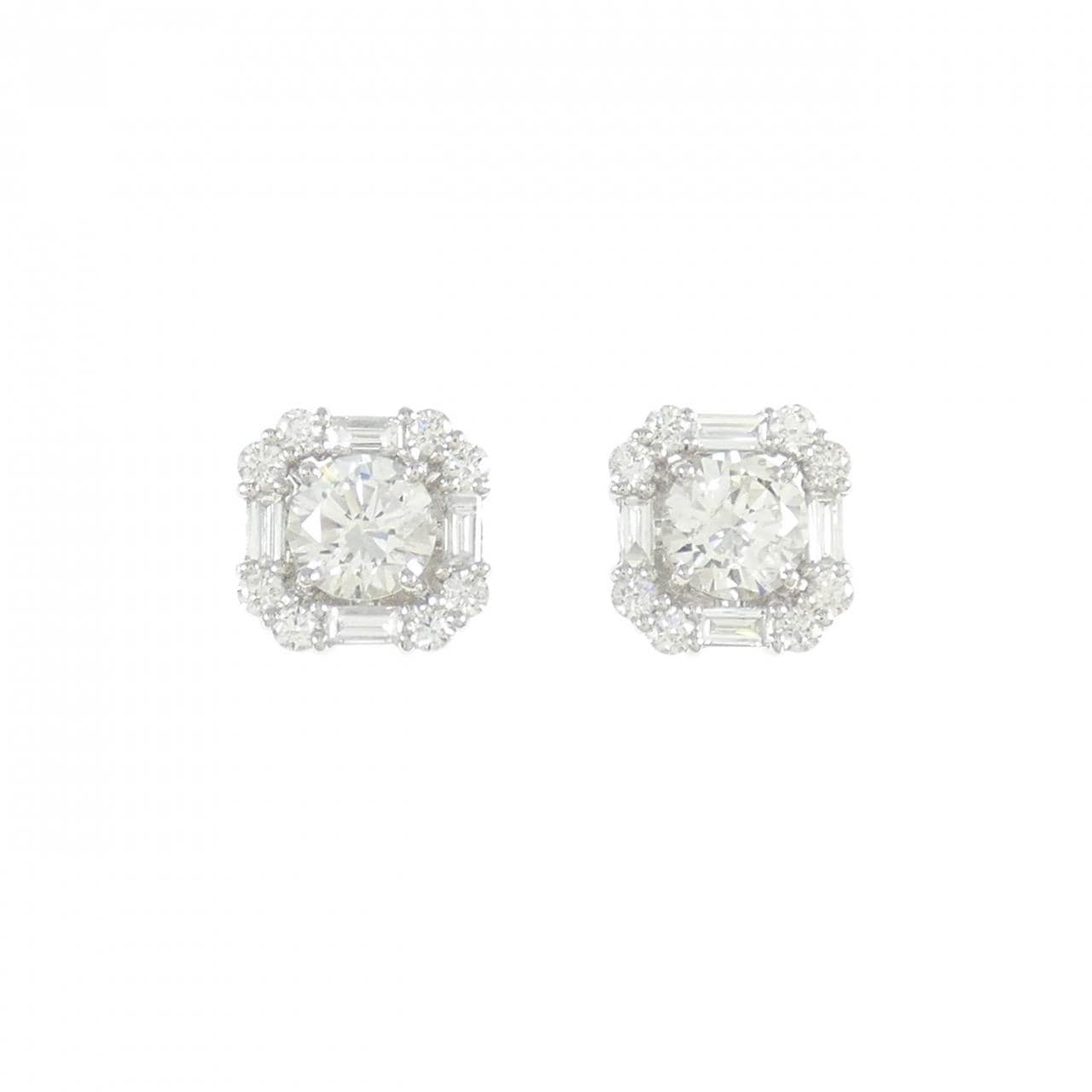 【新品】PT900 ダイヤモンド ピアス 0.333CT 0.331CT G SI2 Good
