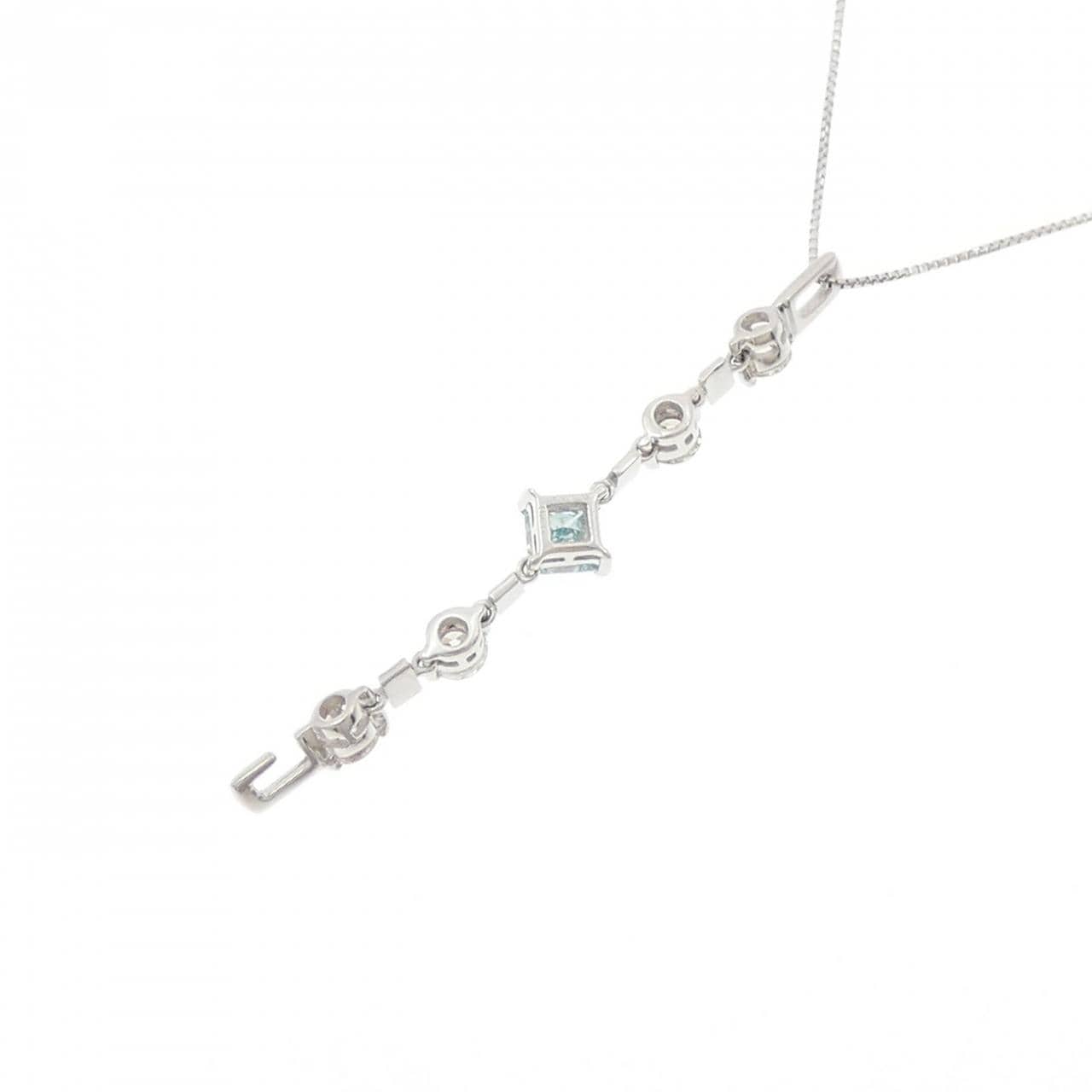 K18WG 2WAY ダイヤモンド ネックレス 0.356CT