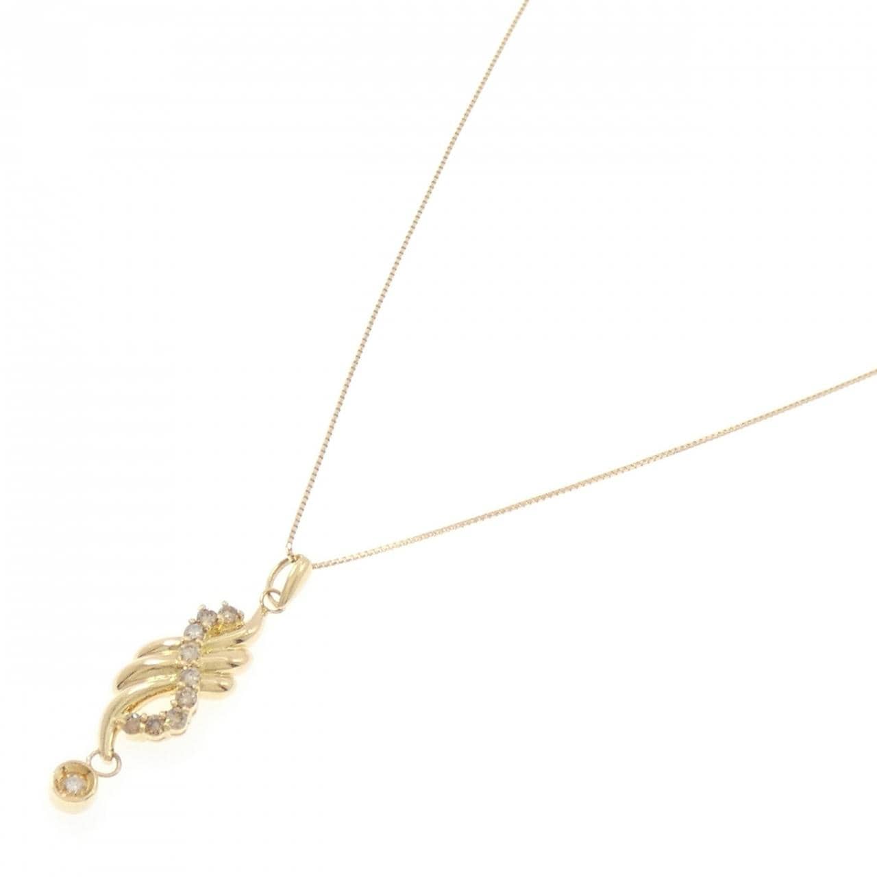K18YG ダイヤモンド ネックレス 0.50CT