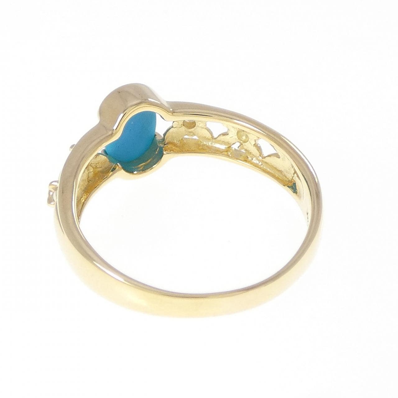K18YG ターコイズ リング