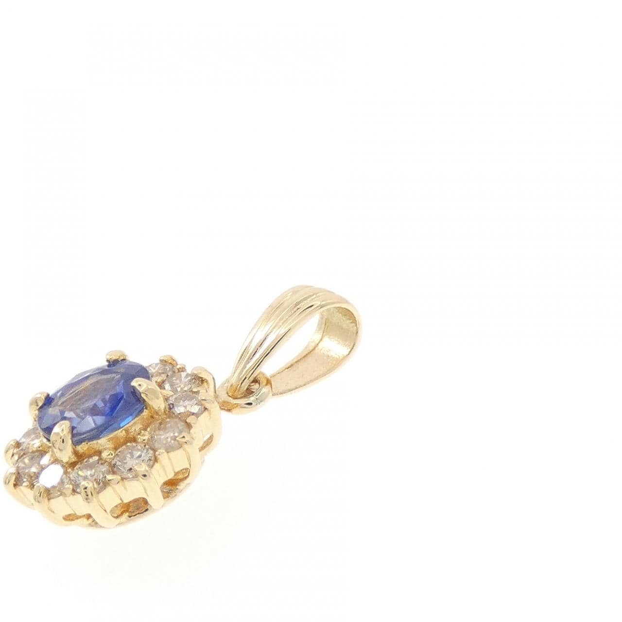 K18YG サファイヤ ペンダント 0.39CT