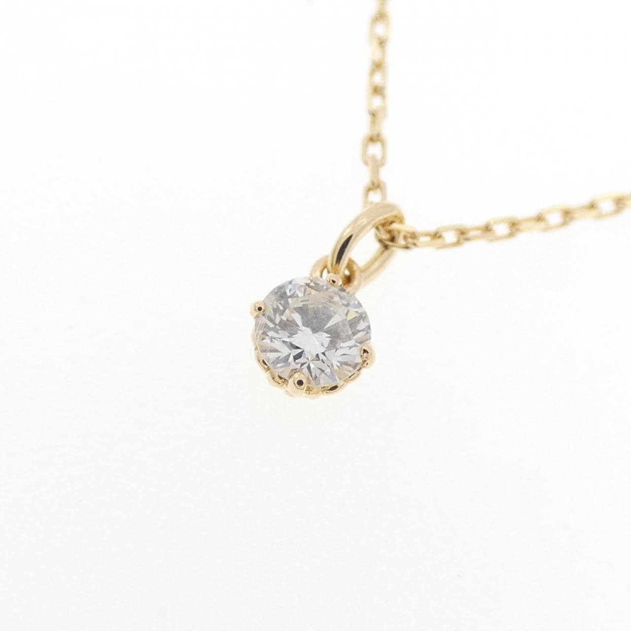アガット ダイヤモンド ネックレス 0.10CT