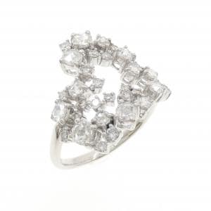 K18WG ダイヤモンド リング 1.00CT