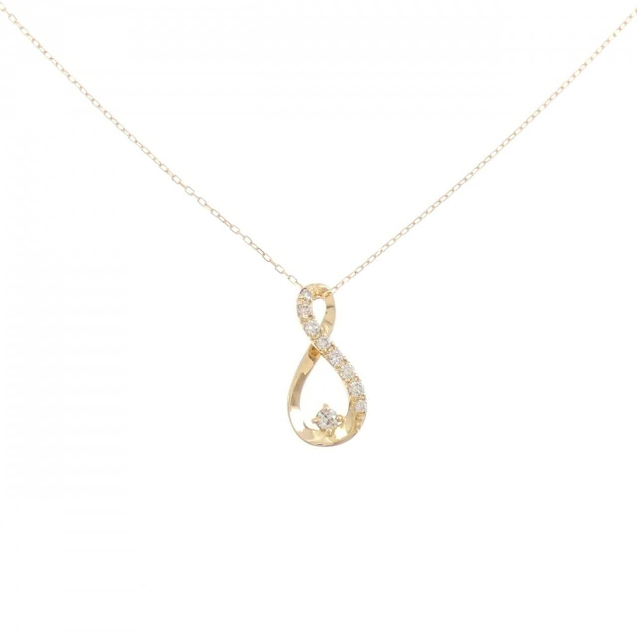 K18YG ダイヤモンド ネックレス 0.10CT
