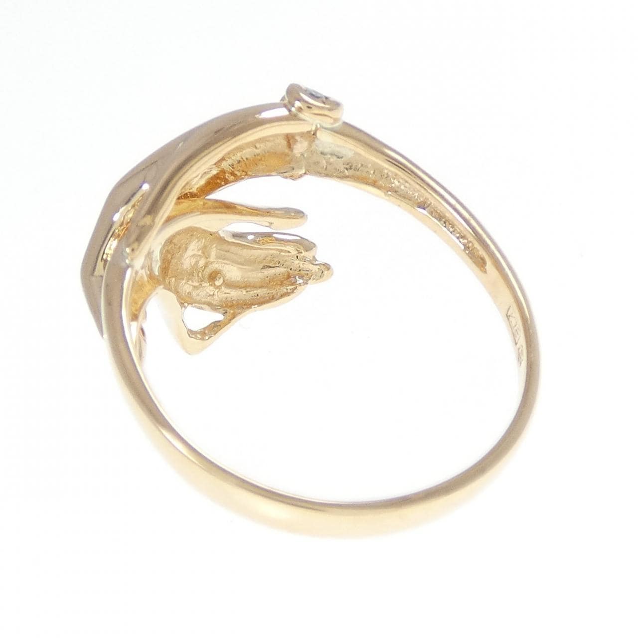 K18PG ハンド ダイヤモンド リング 0.024CT
