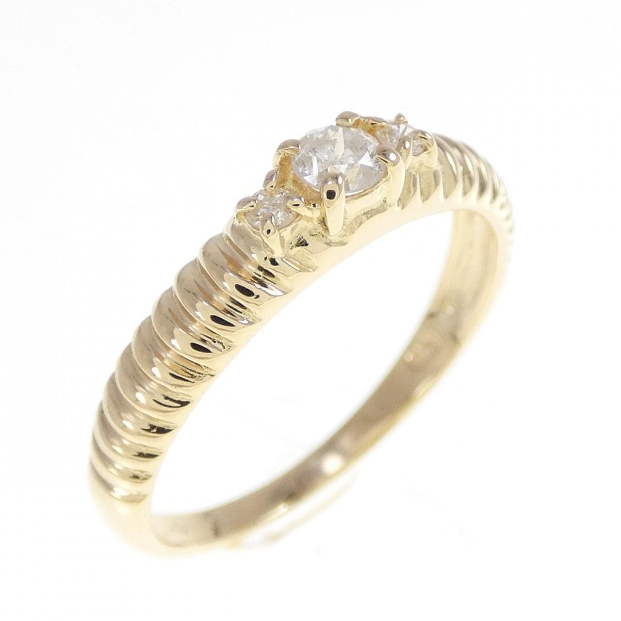 K18YG ダイヤモンド リング 0.14CT