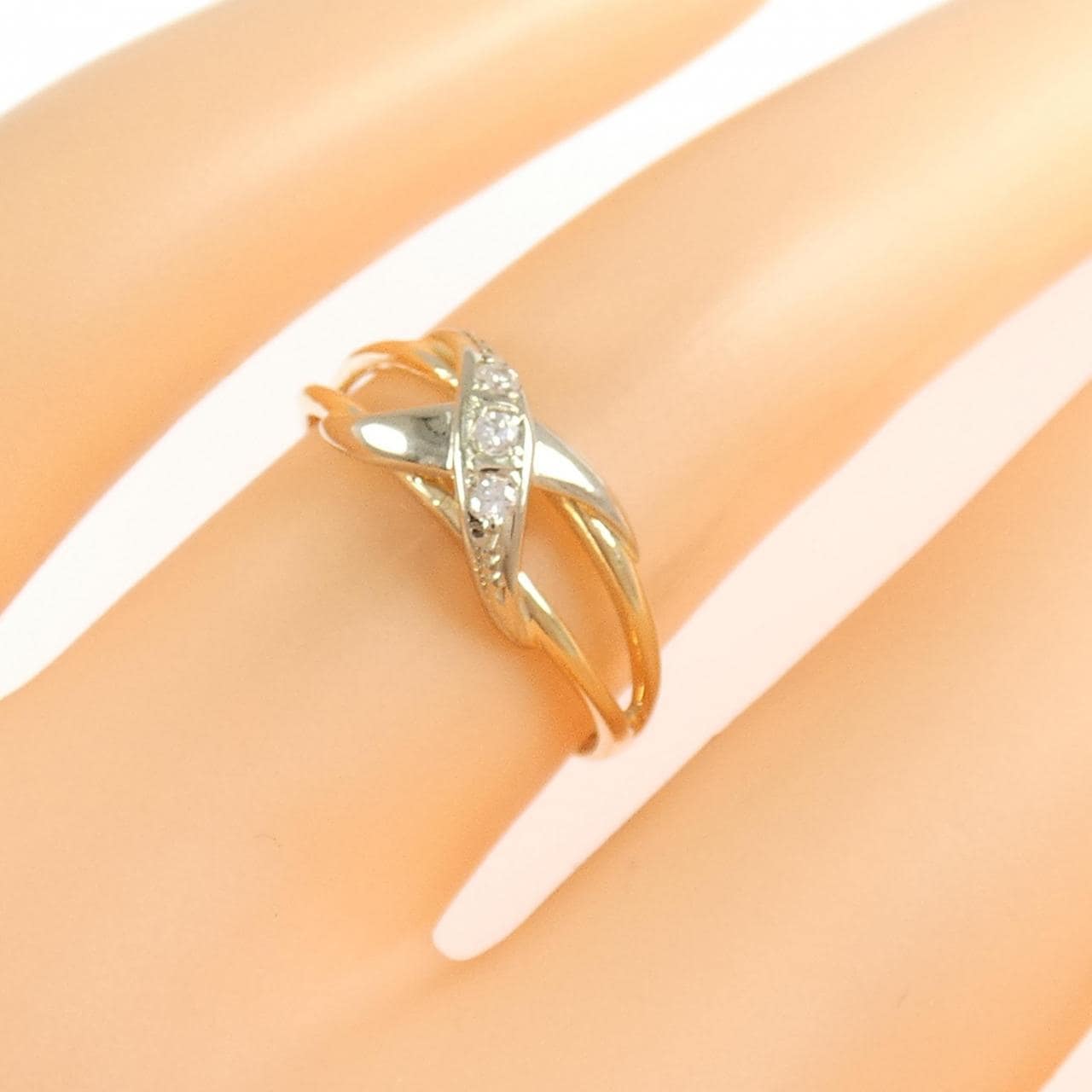 K10YG/K10WG Diamond ring